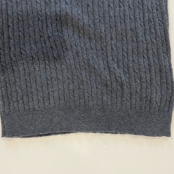 JACOB Charcoal Gray Cable Knit Sweater Vest ~ NWOT - Picture 4 of 9